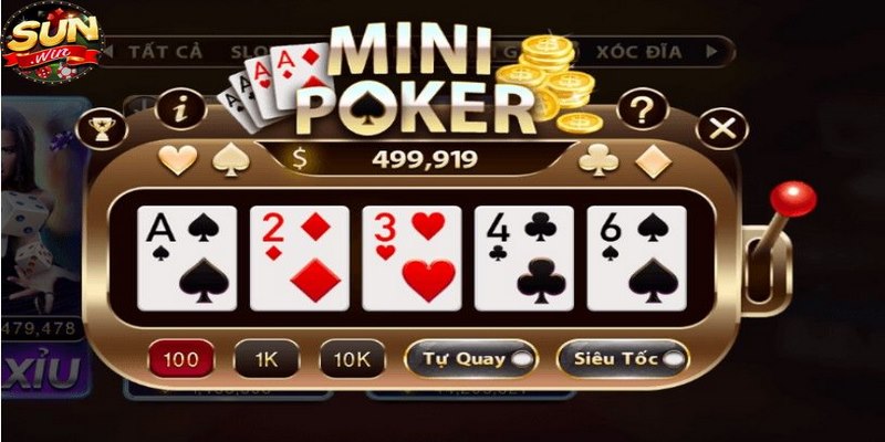 Mẹo chơi Mini Poker khi tải Sunwin