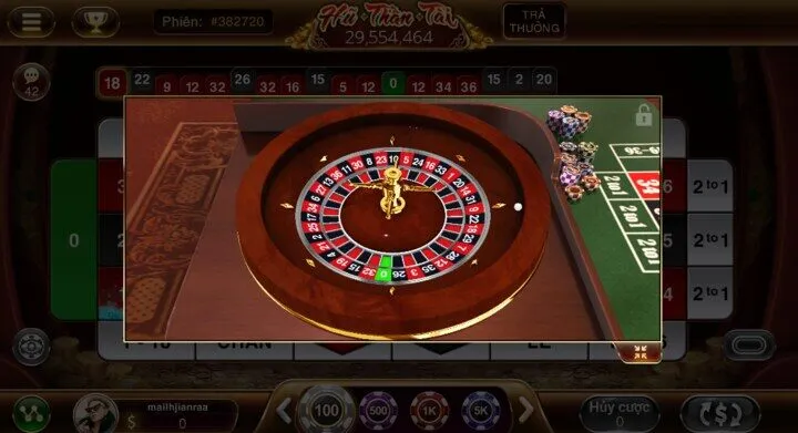 Thông báo luật chơi Roulette 3d Sunwin