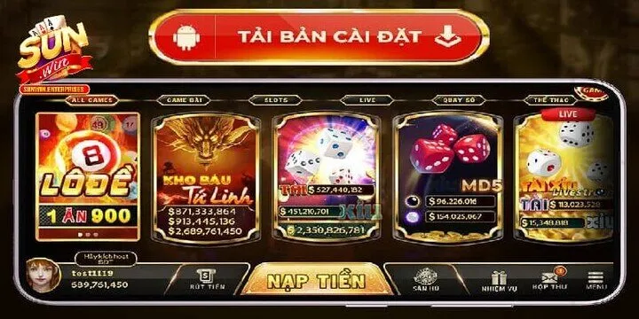 Bí mật cách Tải app Sunwin