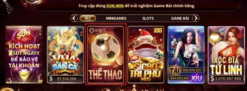 Thể thao Sunwin20 có gì?